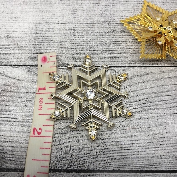 Bundle lot 3 vintage rhinestone statement brooches Monet and more - Picture 11 of 11